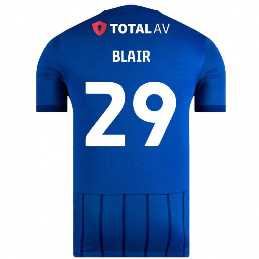 Danxen Kvinnor Harvey Blair #29 Blå Hemmatröja Matchtröjor 2024/25 Tröjor T-Tröja