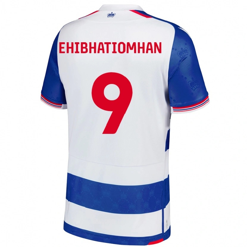Danxen Kvinnor Kelvin Ehibhatiomhan #9 Blå Vit Hemmatröja Matchtröjor 2024/25 Tröjor T-Tröja