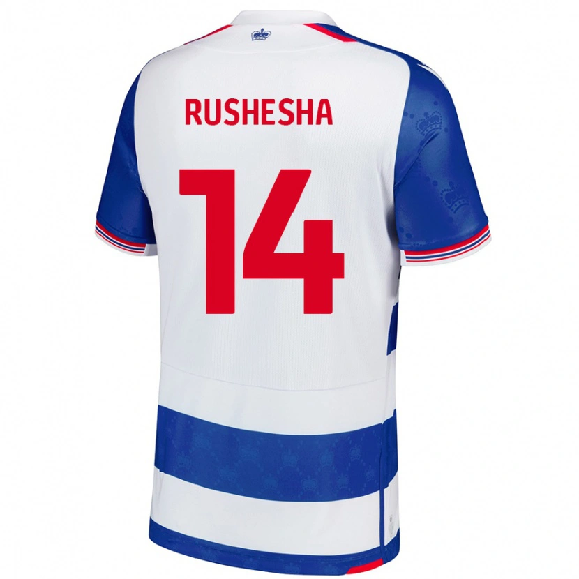 Danxen Kvinnor Tivonge Rushesha #14 Blå Vit Hemmatröja Matchtröjor 2024/25 Tröjor T-Tröja