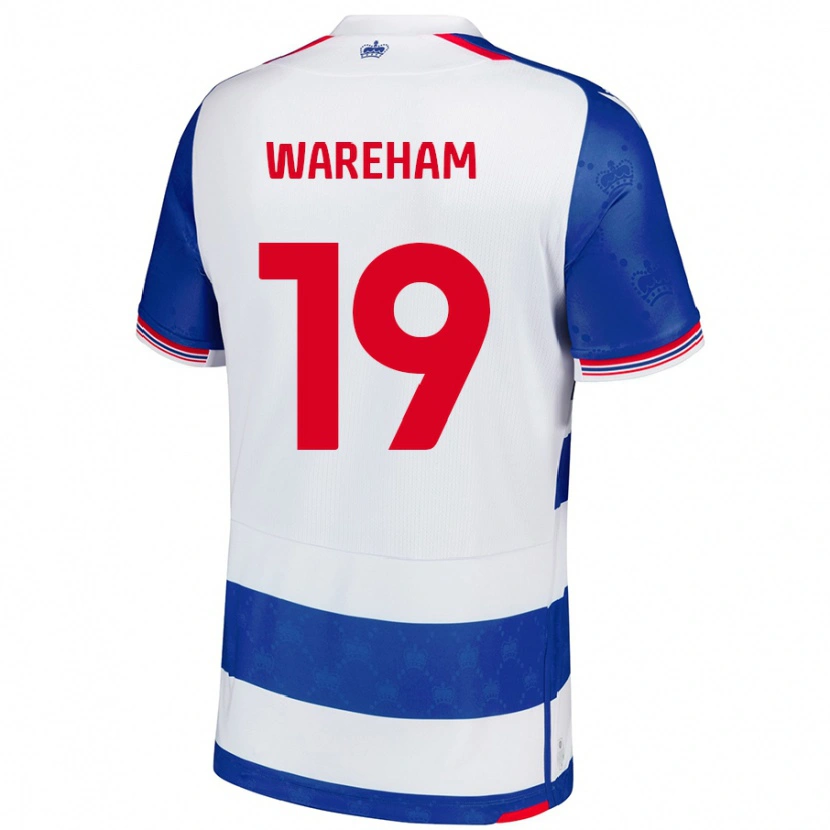 Danxen Kvinnor Jayden Wareham #19 Blå Vit Hemmatröja Matchtröjor 2024/25 Tröjor T-Tröja