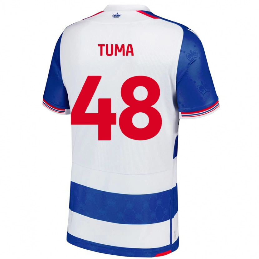 Danxen Kvinnor Basil Tuma #48 Blå Vit Hemmatröja Matchtröjor 2024/25 Tröjor T-Tröja