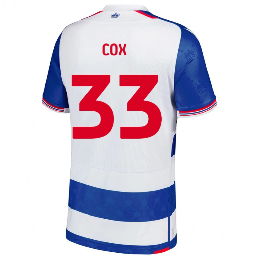 Danxen Kvinnor Bella Cox #33 Blå Vit Hemmatröja Matchtröjor 2024/25 Tröjor T-Tröja