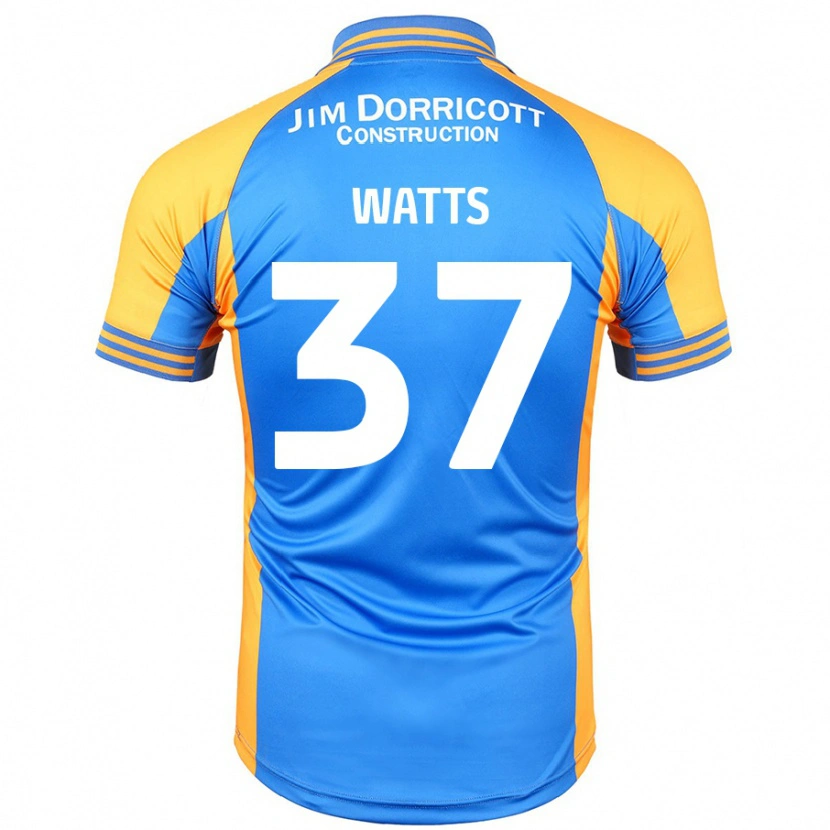 Danxen Kvinnor Harvey Watts #37 Blå Bärnsten Hemmatröja Matchtröjor 2024/25 Tröjor T-Tröja