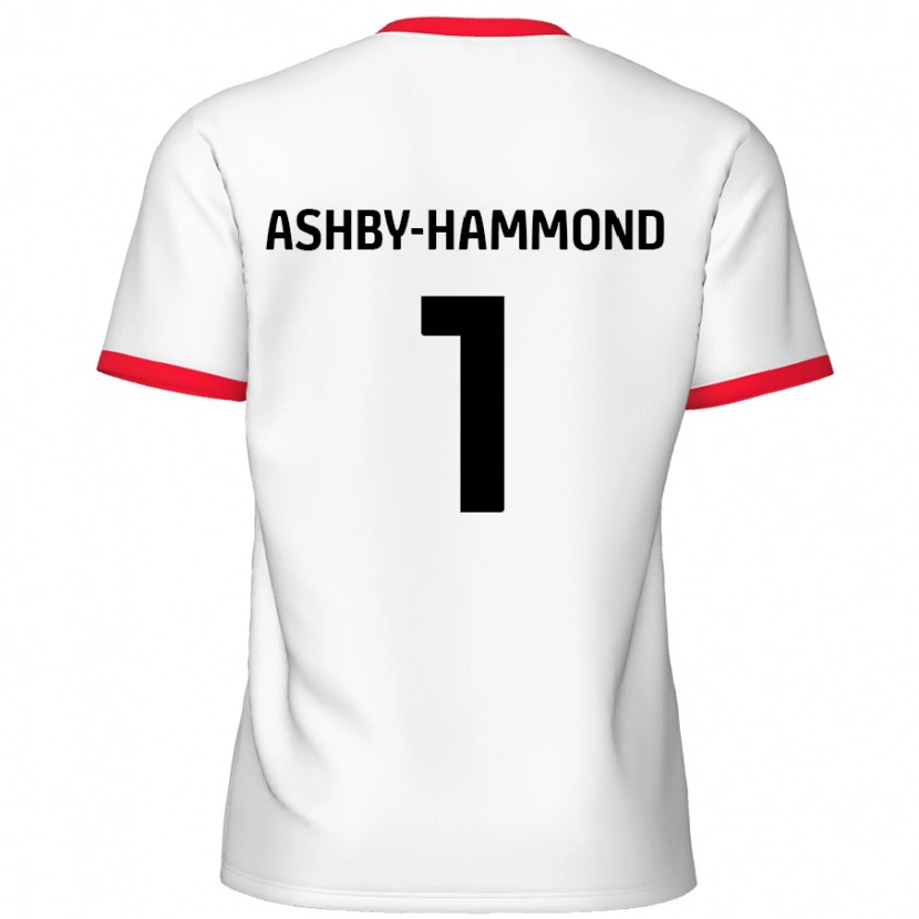 Danxen Kvinnor Taye Ashby-Hammond #1 Vit Röd Hemmatröja Matchtröjor 2024/25 Tröjor T-Tröja
