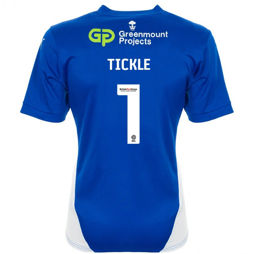 Danxen Kvinnor Sam Tickle #1 Blå Vit Hemmatröja Matchtröjor 2024/25 Tröjor T-Tröja