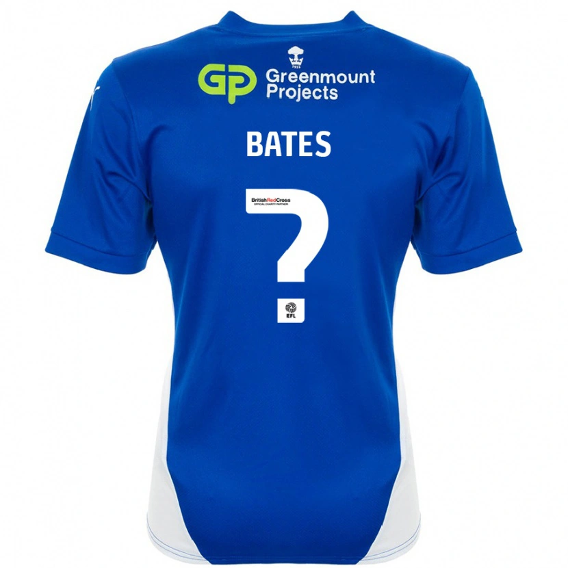 Danxen Kvinnor Jack Bates #0 Blå Vit Hemmatröja Matchtröjor 2024/25 Tröjor T-Tröja