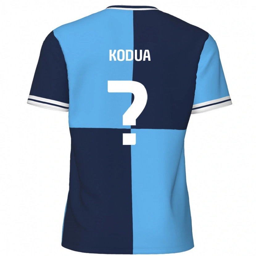 Danxen Kvinnor Gideon Kodua #0 Himmelsblå Mörkblå Hemmatröja Matchtröjor 2024/25 Tröjor T-Tröja