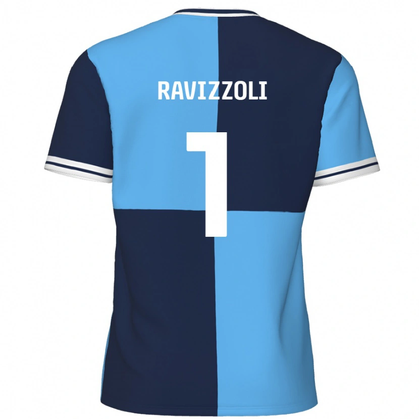 Danxen Kvinnor Franco Ravizzoli #1 Himmelsblå Mörkblå Hemmatröja Matchtröjor 2024/25 Tröjor T-Tröja
