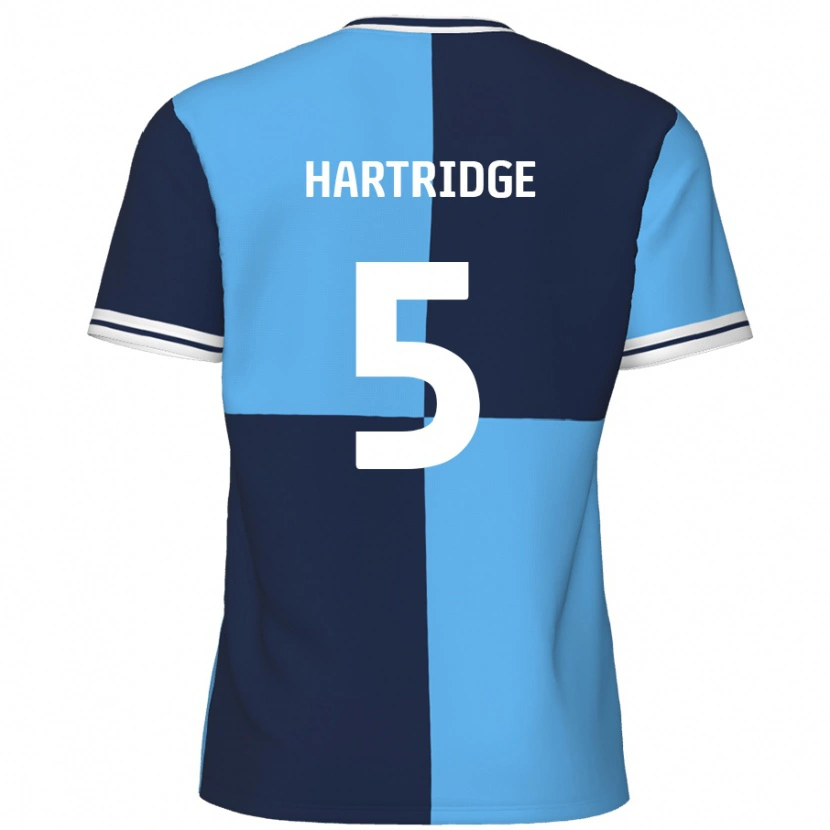 Danxen Kvinnor Alex Hartridge #5 Himmelsblå Mörkblå Hemmatröja Matchtröjor 2024/25 Tröjor T-Tröja