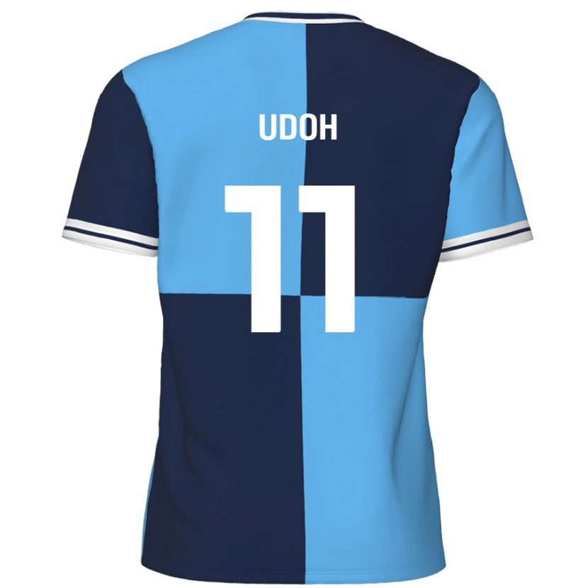 Danxen Kvinnor Daniel Udoh #11 Himmelsblå Mörkblå Hemmatröja Matchtröjor 2024/25 Tröjor T-Tröja