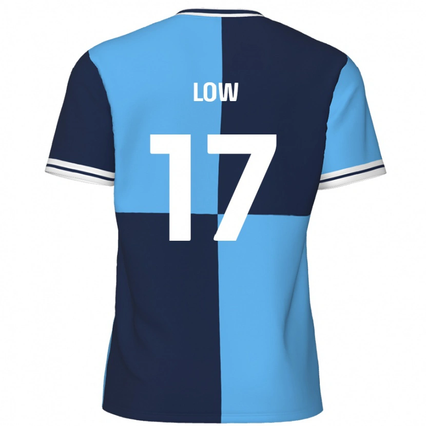 Danxen Kvinnor Joe Low #17 Himmelsblå Mörkblå Hemmatröja Matchtröjor 2024/25 Tröjor T-Tröja