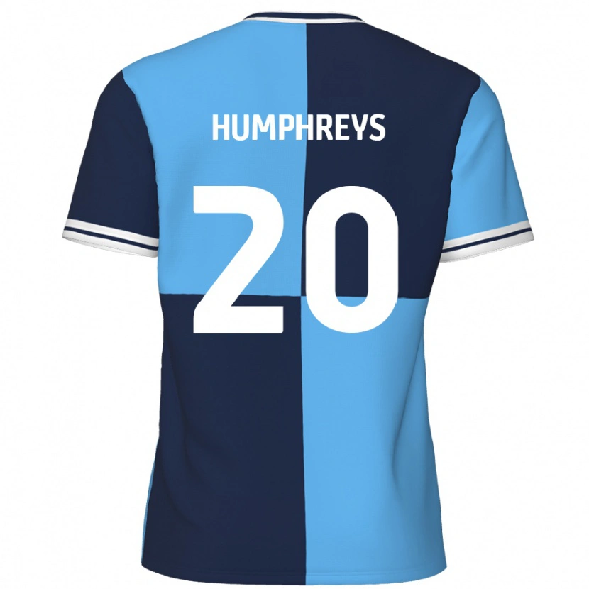 Danxen Kvinnor Cameron Humphreys #20 Himmelsblå Mörkblå Hemmatröja Matchtröjor 2024/25 Tröjor T-Tröja