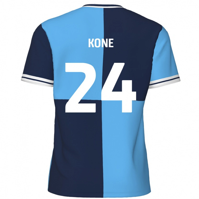 Danxen Kvinnor Richard Kone #24 Himmelsblå Mörkblå Hemmatröja Matchtröjor 2024/25 Tröjor T-Tröja