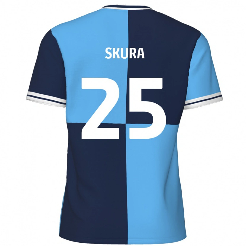 Danxen Kvinnor Declan Skura #25 Himmelsblå Mörkblå Hemmatröja Matchtröjor 2024/25 Tröjor T-Tröja