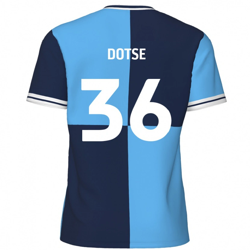 Danxen Kvinnor Jahiem Dotse #36 Himmelsblå Mörkblå Hemmatröja Matchtröjor 2024/25 Tröjor T-Tröja
