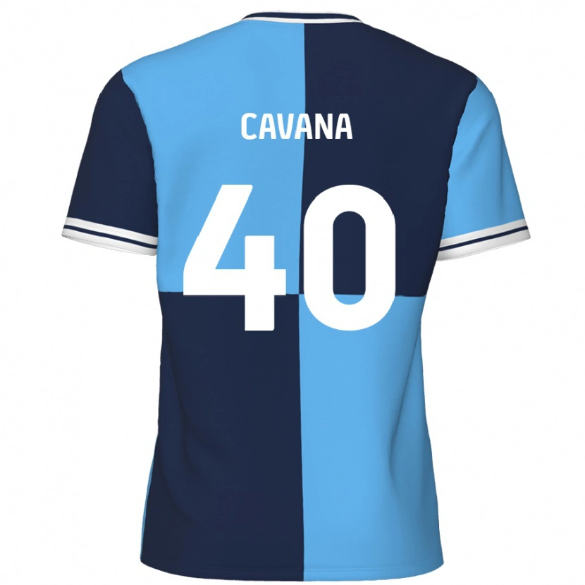 Danxen Kvinnor Max Cavana #40 Himmelsblå Mörkblå Hemmatröja Matchtröjor 2024/25 Tröjor T-Tröja