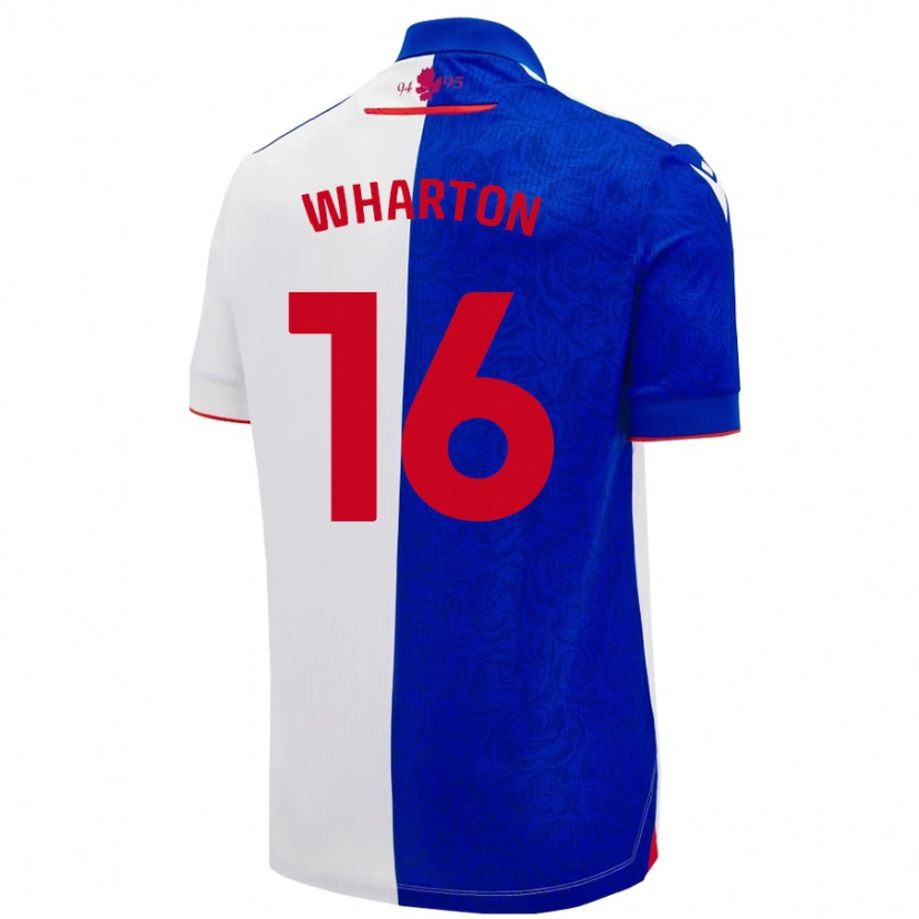 Danxen Kvinnor Scott Wharton #16 Himmelsblå Vit Hemmatröja Matchtröjor 2024/25 Tröjor T-Tröja