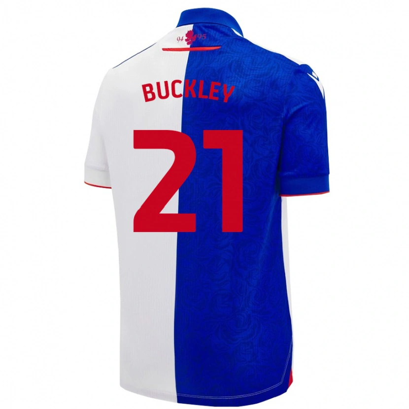 Danxen Kvinnor John Buckley #21 Himmelsblå Vit Hemmatröja Matchtröjor 2024/25 Tröjor T-Tröja