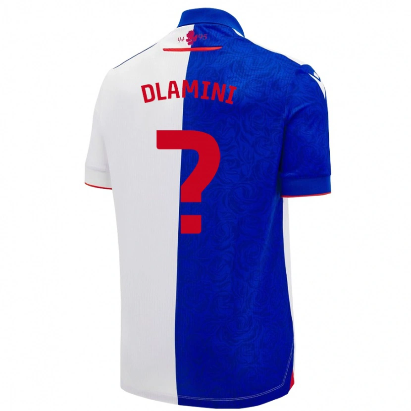 Danxen Kvinnor Nathan Dlamini #0 Himmelsblå Vit Hemmatröja Matchtröjor 2024/25 Tröjor T-Tröja