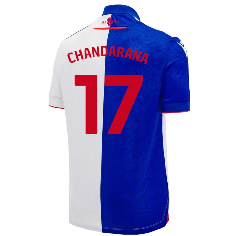 Danxen Kvinnor Millie Chandarana #17 Himmelsblå Vit Hemmatröja Matchtröjor 2024/25 Tröjor T-Tröja