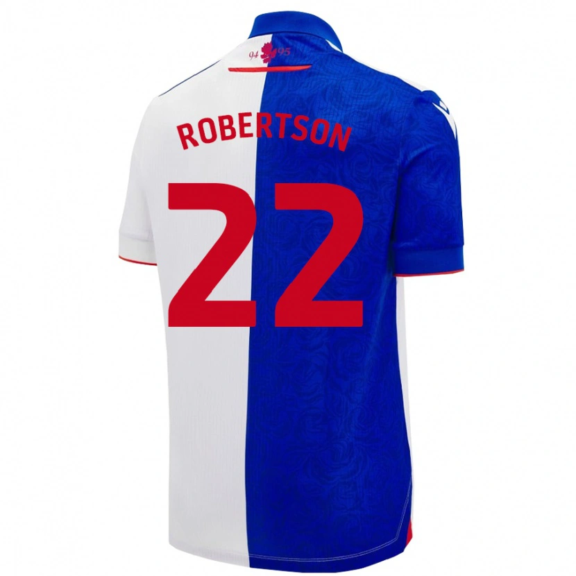 Danxen Kvinnor Millie Robertson #22 Himmelsblå Vit Hemmatröja Matchtröjor 2024/25 Tröjor T-Tröja