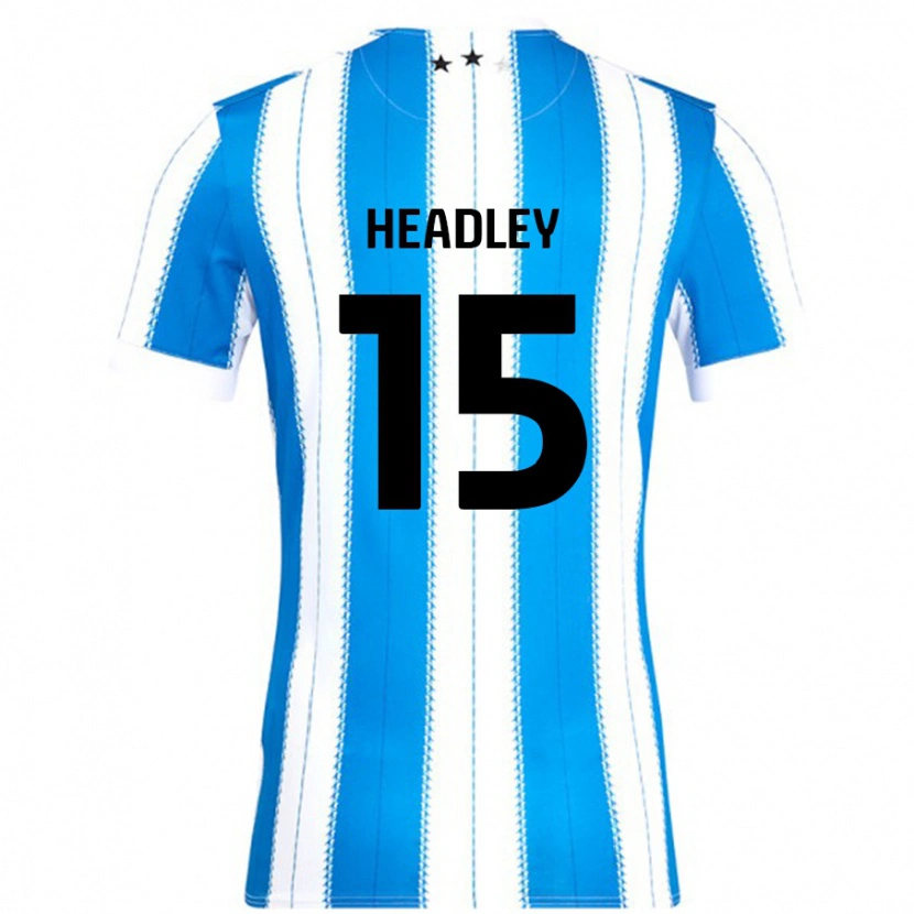 Danxen Kvinnor Jaheim Headley #15 Blå Vit Hemmatröja Matchtröjor 2024/25 Tröjor T-Tröja