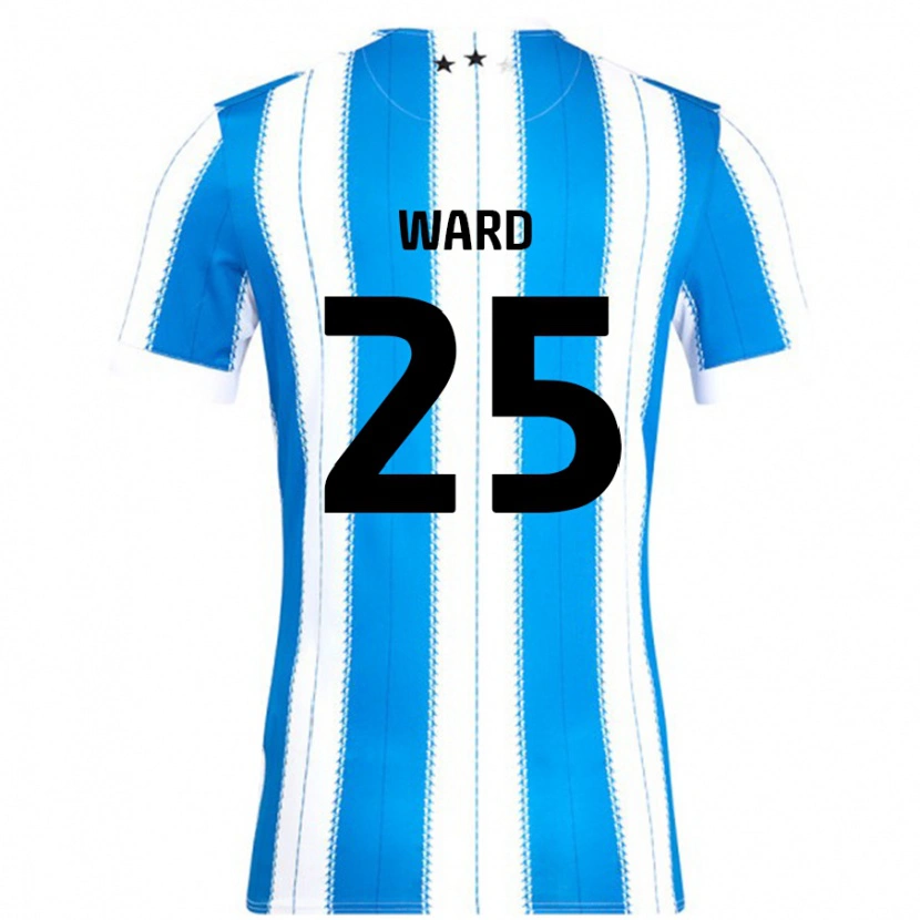 Danxen Kvinnor Danny Ward #25 Blå Vit Hemmatröja Matchtröjor 2024/25 Tröjor T-Tröja