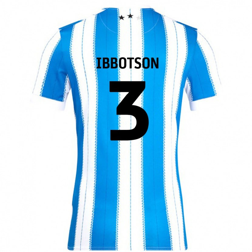 Danxen Kvinnor Beth Ibbotson #3 Blå Vit Hemmatröja Matchtröjor 2024/25 Tröjor T-Tröja