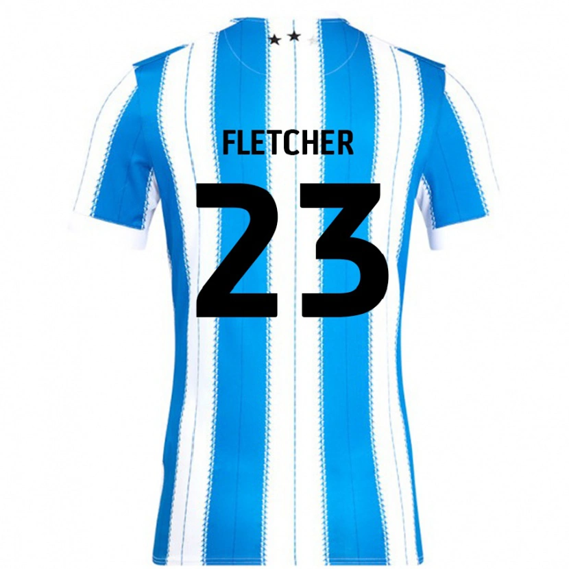 Danxen Kvinnor Serena Fletcher #23 Blå Vit Hemmatröja Matchtröjor 2024/25 Tröjor T-Tröja