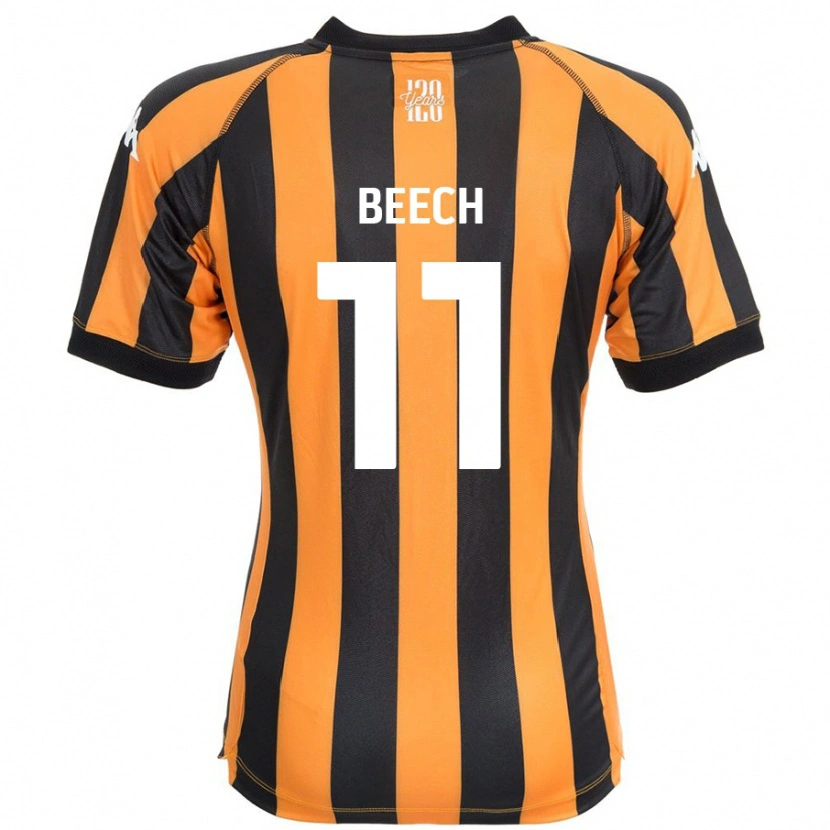 Danxen Kvinnor Rebecca Beech #11 Svart Bärnsten Hemmatröja Matchtröjor 2024/25 Tröjor T-Tröja