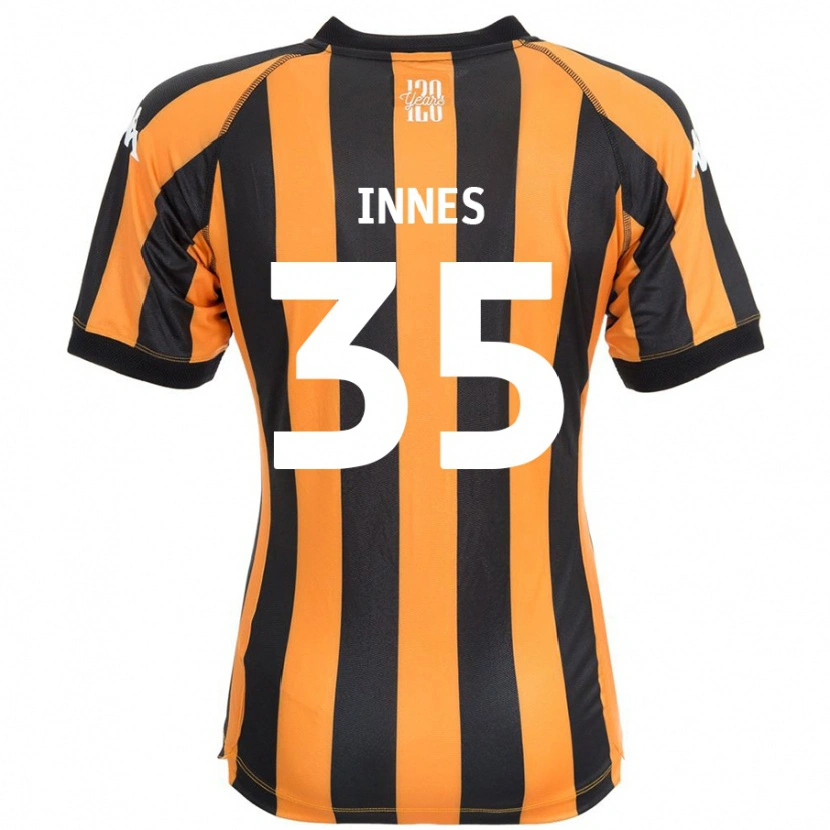 Danxen Kvinnor Emma Innes #35 Svart Bärnsten Hemmatröja Matchtröjor 2024/25 Tröjor T-Tröja