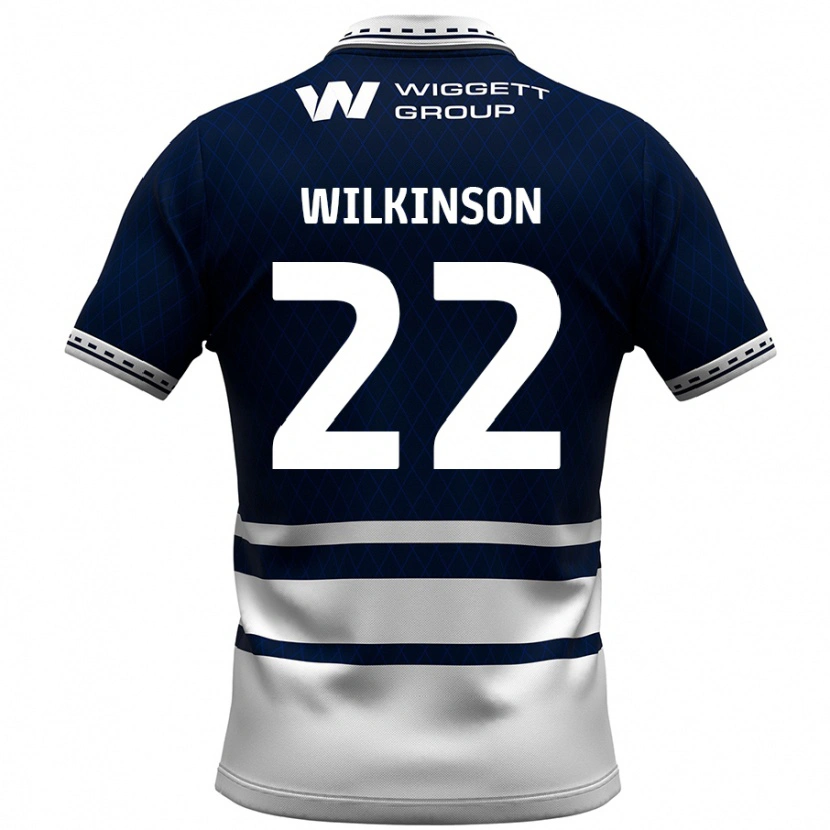 Danxen Kvinnor Chloe Wilkinson #22 Marinblå Vit Hemmatröja Matchtröjor 2024/25 Tröjor T-Tröja