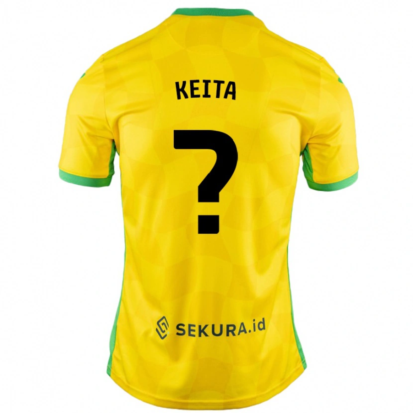 Danxen Kvinnor Gabriel Keita #0 Gul Grön Hemmatröja Matchtröjor 2024/25 Tröjor T-Tröja