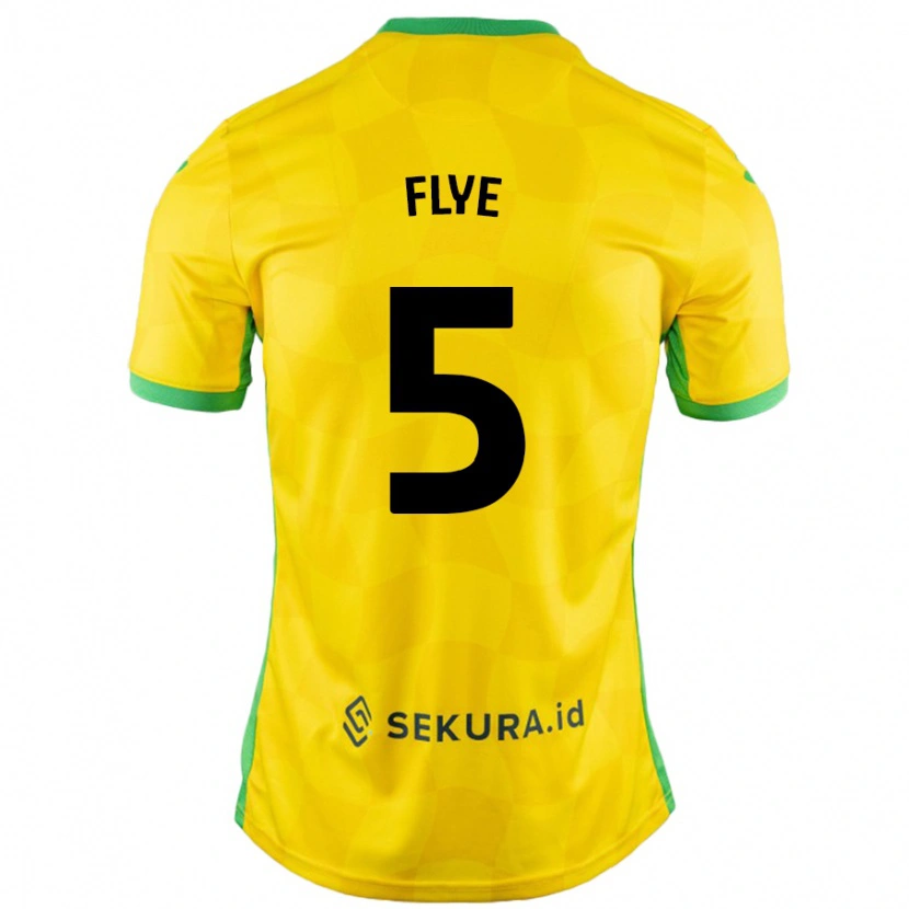Danxen Kvinnor Ceri Flye #5 Gul Grön Hemmatröja Matchtröjor 2024/25 Tröjor T-Tröja