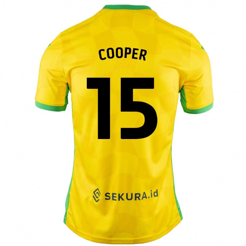 Danxen Kvinnor Naomi Cooper #15 Gul Grön Hemmatröja Matchtröjor 2024/25 Tröjor T-Tröja