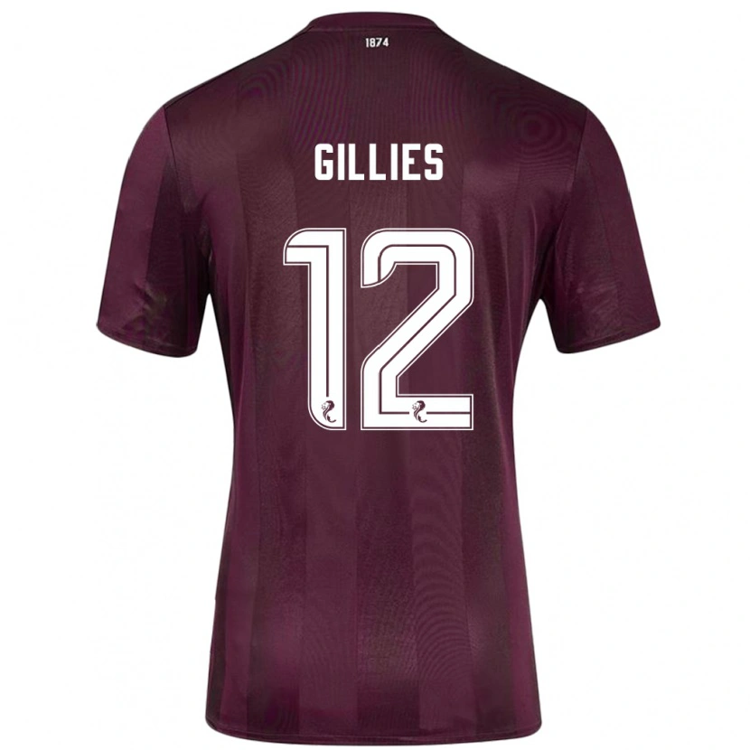 Danxen Kvinnor Matthew Gillies #12 Bourgogne Hemmatröja Matchtröjor 2024/25 Tröjor T-Tröja