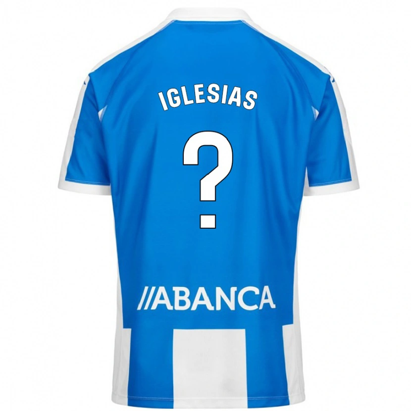 Danxen Kvinnor Dylan Iglesias #0 Blå Vit Hemmatröja Matchtröjor 2024/25 Tröjor T-Tröja