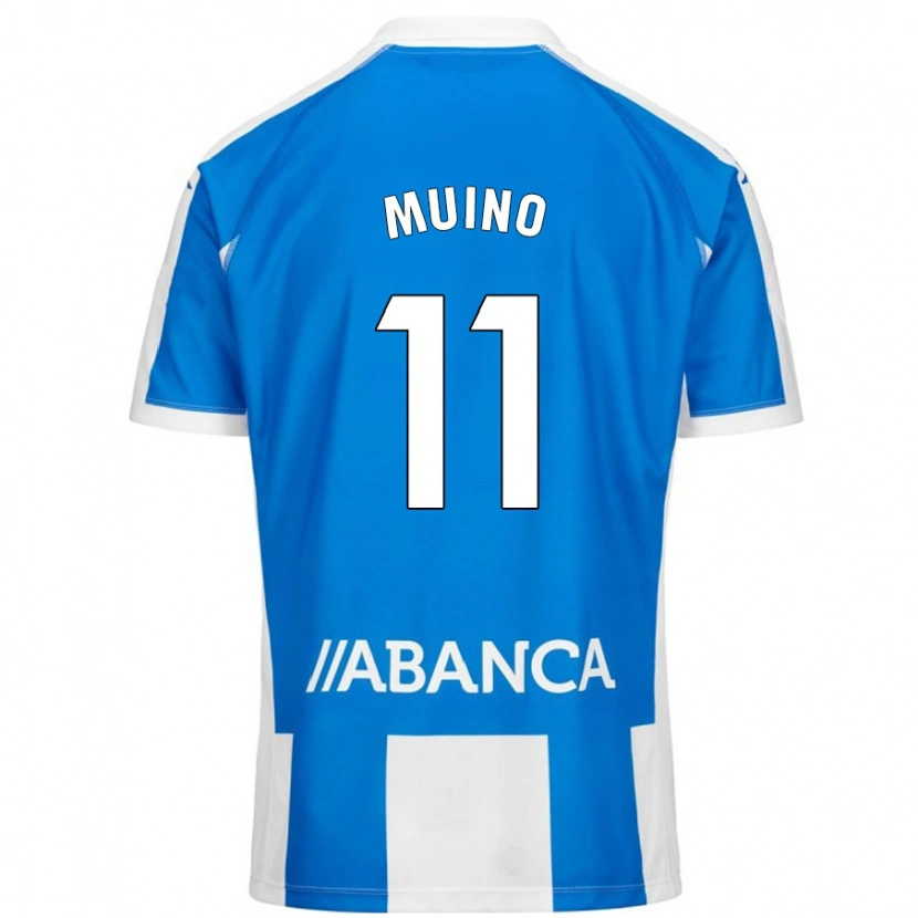 Danxen Kvinnor Rosalía Muiño #11 Blå Vit Hemmatröja Matchtröjor 2024/25 Tröjor T-Tröja