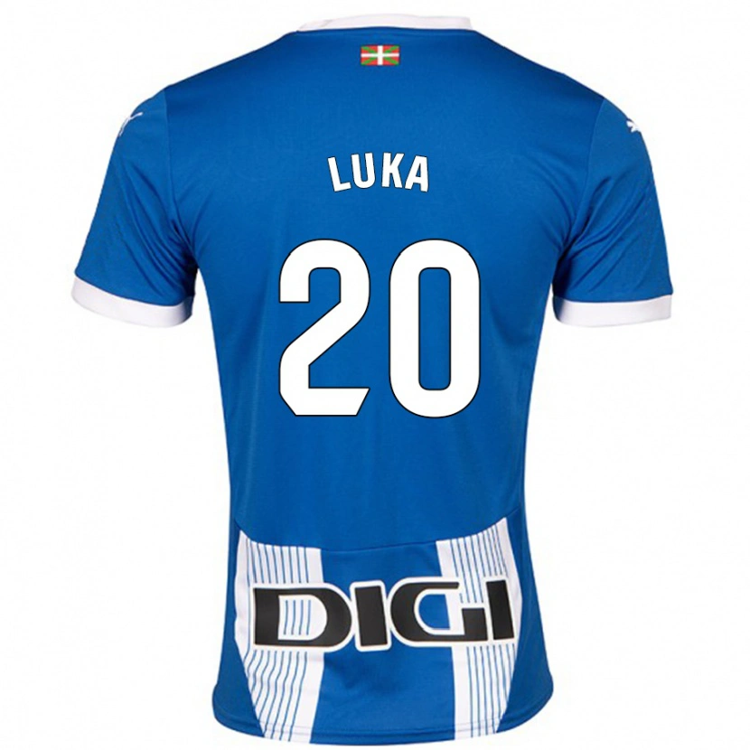 Danxen Kvinnor Luka Romero #20 Blå Hemmatröja Matchtröjor 2024/25 Tröjor T-Tröja