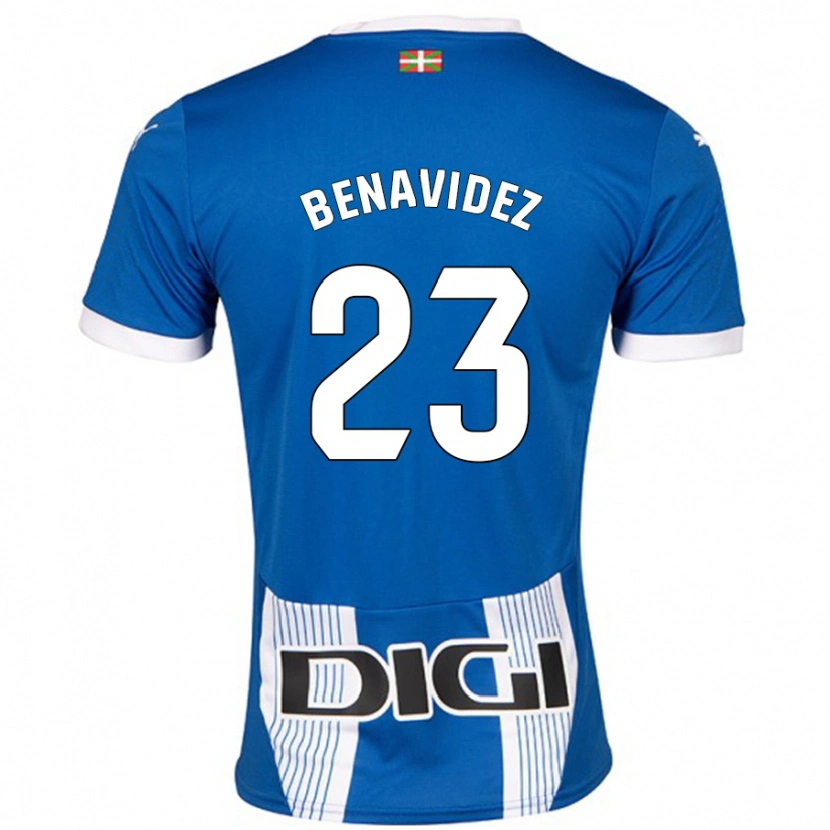 Danxen Kvinnor Carlos Benavidez #23 Blå Hemmatröja Matchtröjor 2024/25 Tröjor T-Tröja