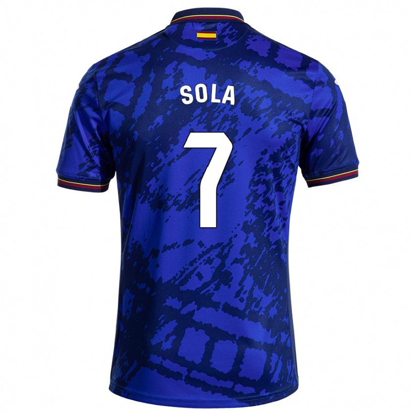 Danxen Kvinnor Álex Sola #7 Mörkare Blå Hemmatröja Matchtröjor 2024/25 Tröjor T-Tröja