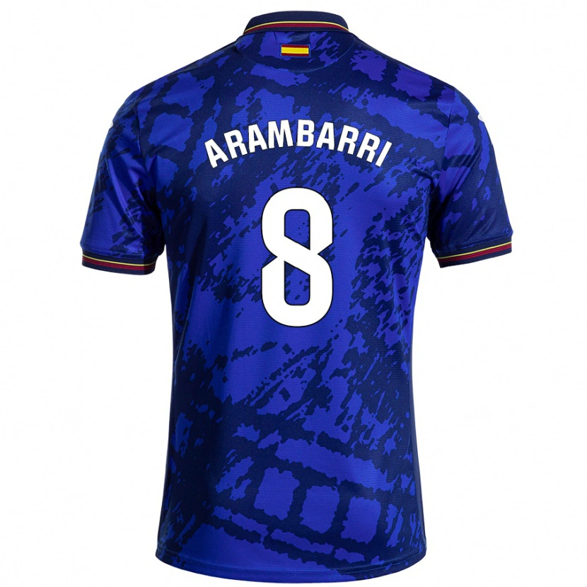Danxen Kvinnor Mauro Arambarri #8 Mörkare Blå Hemmatröja Matchtröjor 2024/25 Tröjor T-Tröja