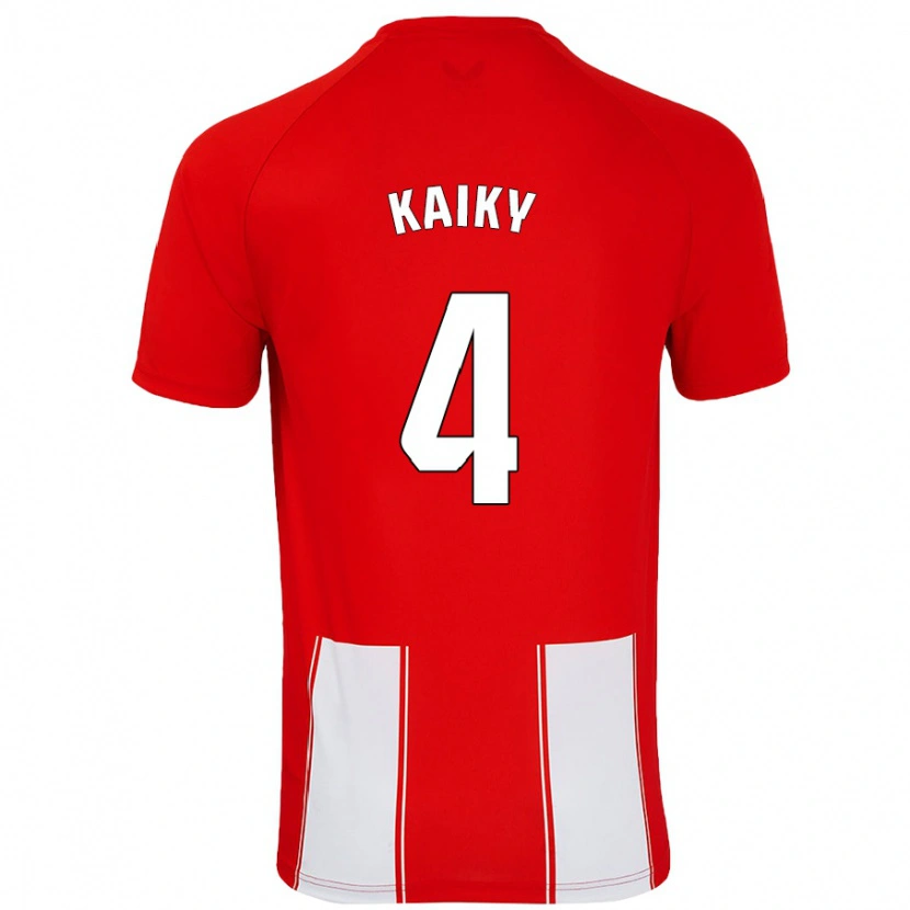 Danxen Kvinnor Kaiky #4 Röd Vit Hemmatröja Matchtröjor 2024/25 Tröjor T-Tröja
