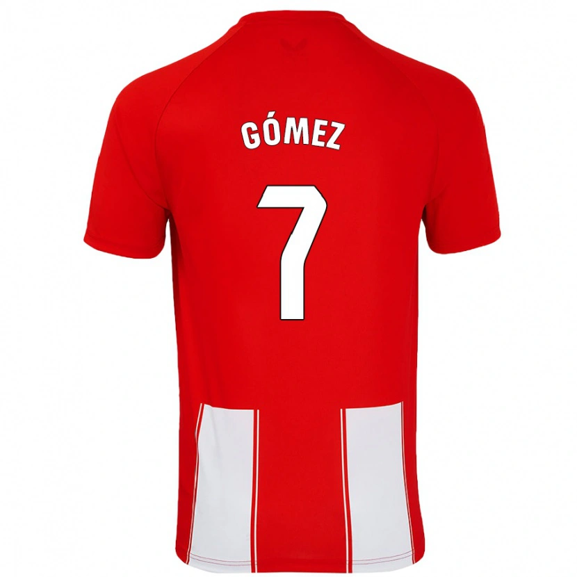 Danxen Kvinnor Valen Gómez #7 Röd Vit Hemmatröja Matchtröjor 2024/25 Tröjor T-Tröja