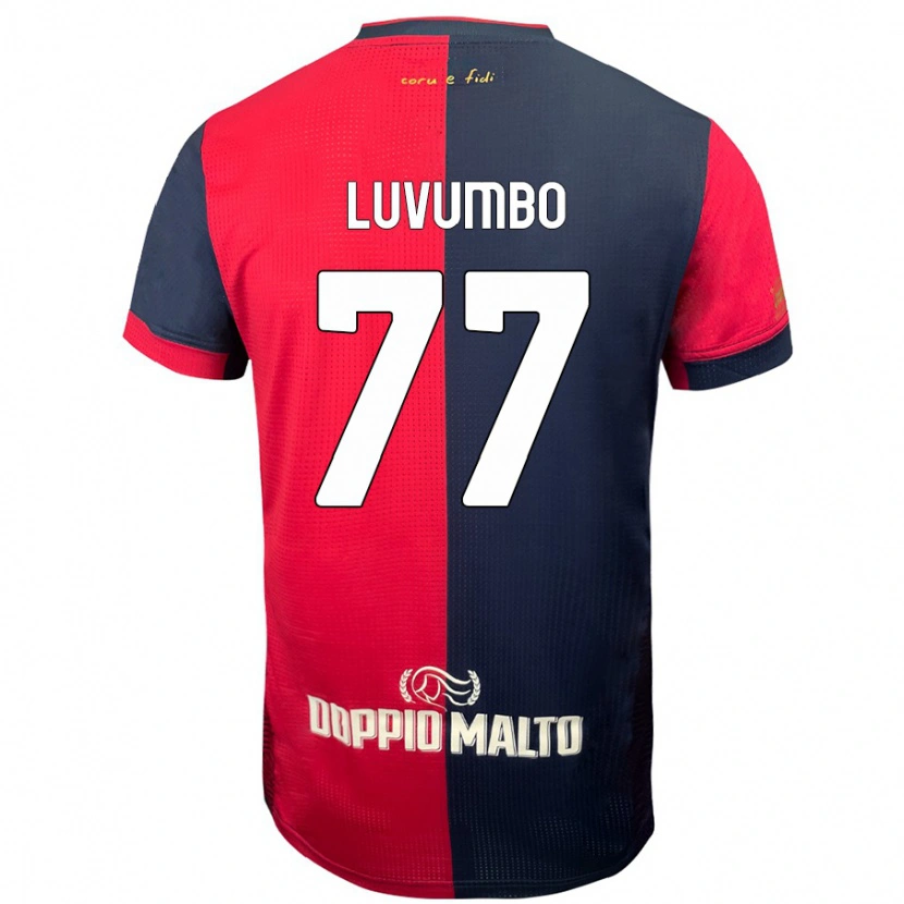 Danxen Kvinnor Zito Luvumbo #77 Röd Mörkare Blå Hemmatröja Matchtröjor 2024/25 Tröjor T-Tröja