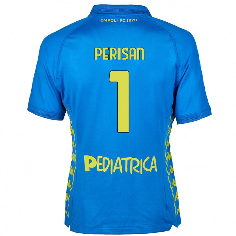Danxen Kvinnor Samuele Perisan #1 Blå Hemmatröja Matchtröjor 2024/25 Tröjor T-Tröja