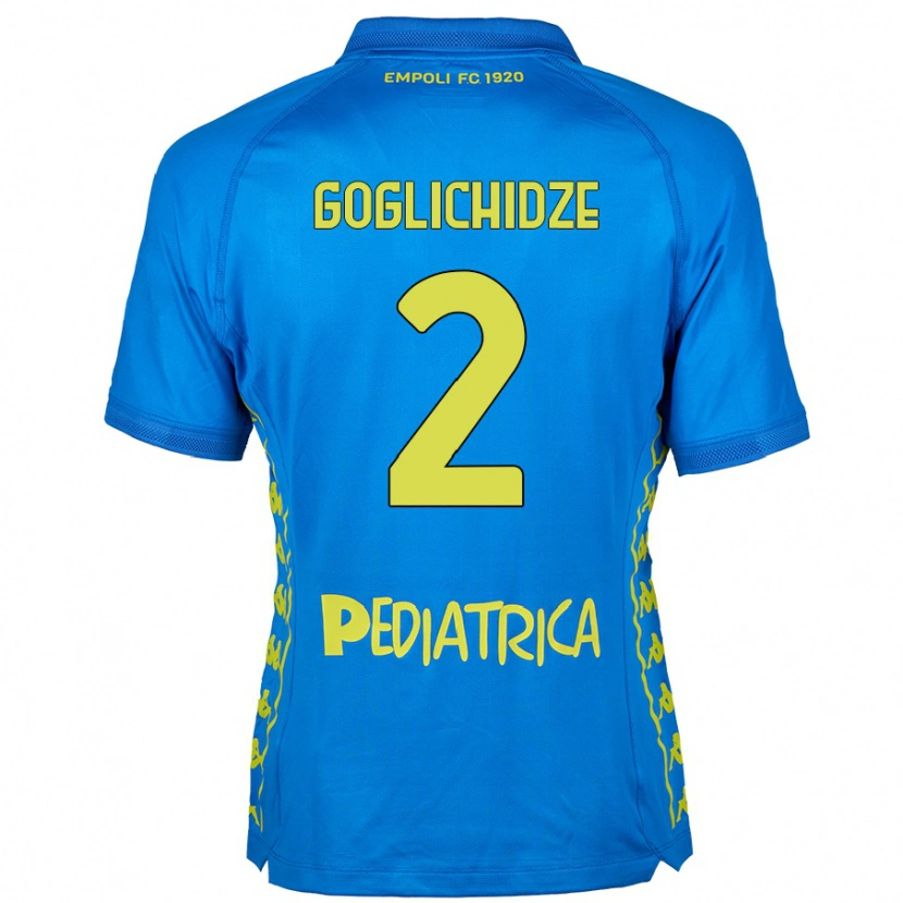 Danxen Kvinnor Saba Goglichidze #2 Blå Hemmatröja Matchtröjor 2024/25 Tröjor T-Tröja