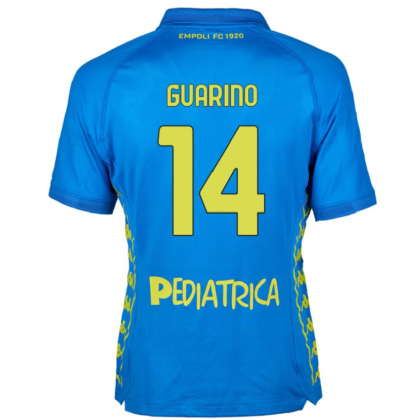 Danxen Kvinnor Gabriele Guarino #14 Blå Hemmatröja Matchtröjor 2024/25 Tröjor T-Tröja