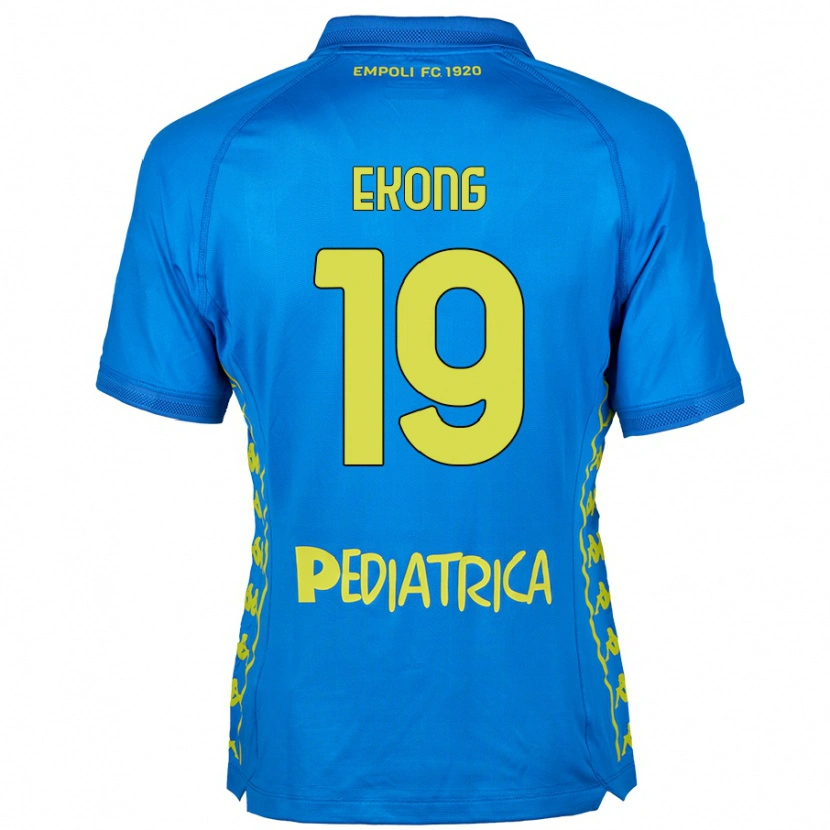Danxen Kvinnor Emmanuel Ekong #19 Blå Hemmatröja Matchtröjor 2024/25 Tröjor T-Tröja