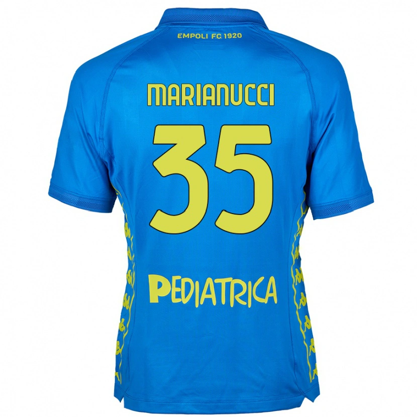 Danxen Kvinnor Luca Marianucci #35 Blå Hemmatröja Matchtröjor 2024/25 Tröjor T-Tröja